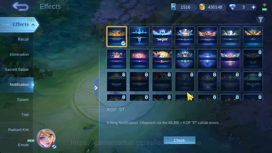 Mobile Legends: Bang Bang Accounts Hero 132|Skin 356|High Immo 118|Legend Alucard,Sei image 4