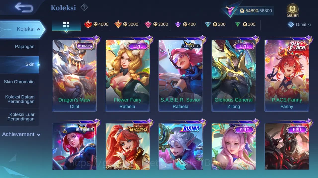 Mobile Legends: Bang Bang Accounts GLOBAL Hero 132 Skin 251 | Luckybox Uranus | Annua image 1