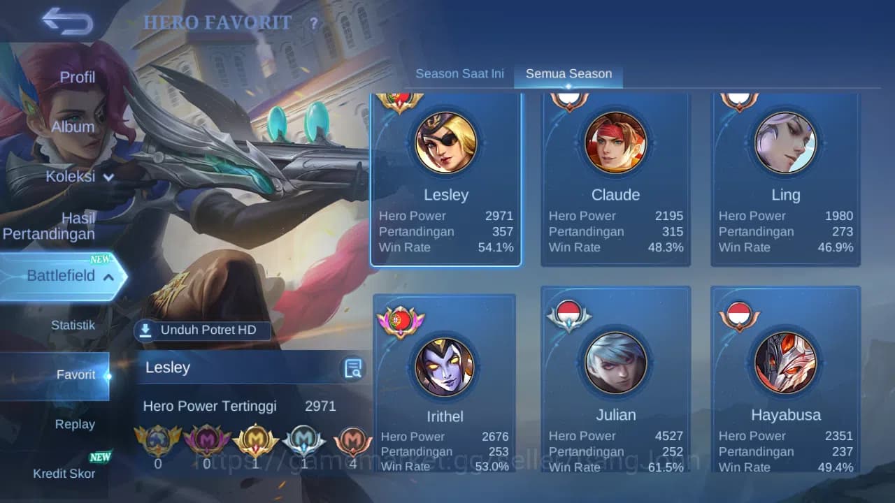 Mobile Legends: Bang Bang Accounts GLOBAL Hero 132 Skin 251 | Luckybox Uranus | Annua image 15