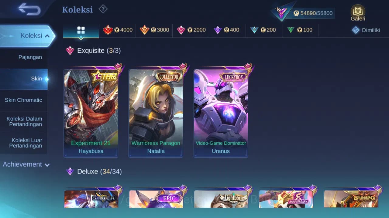 Mobile Legends: Bang Bang Accounts GLOBAL Hero 132 Skin 251 | Luckybox Uranus | Annua image 4