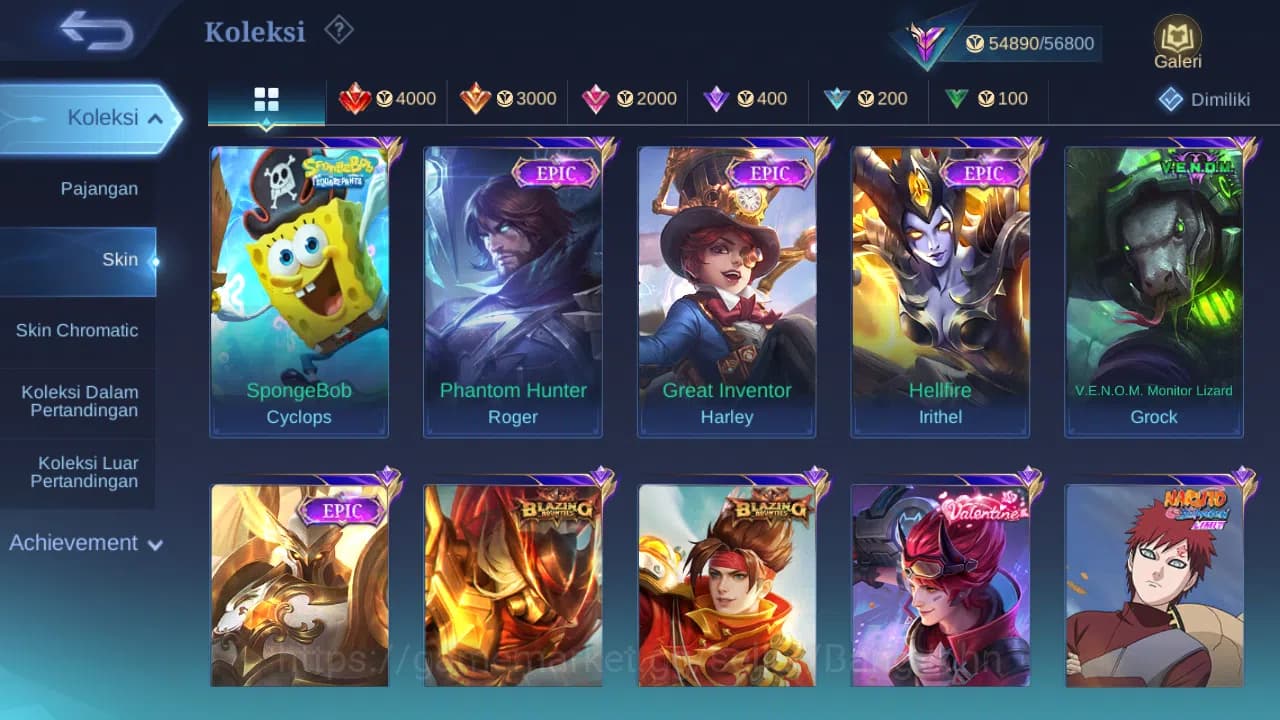 Mobile Legends: Bang Bang Accounts GLOBAL Hero 132 Skin 251 | Luckybox Uranus | Annua image 5