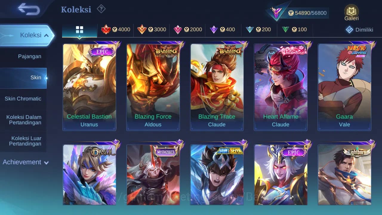 Mobile Legends: Bang Bang Accounts GLOBAL Hero 132 Skin 251 | Luckybox Uranus | Annua image 6