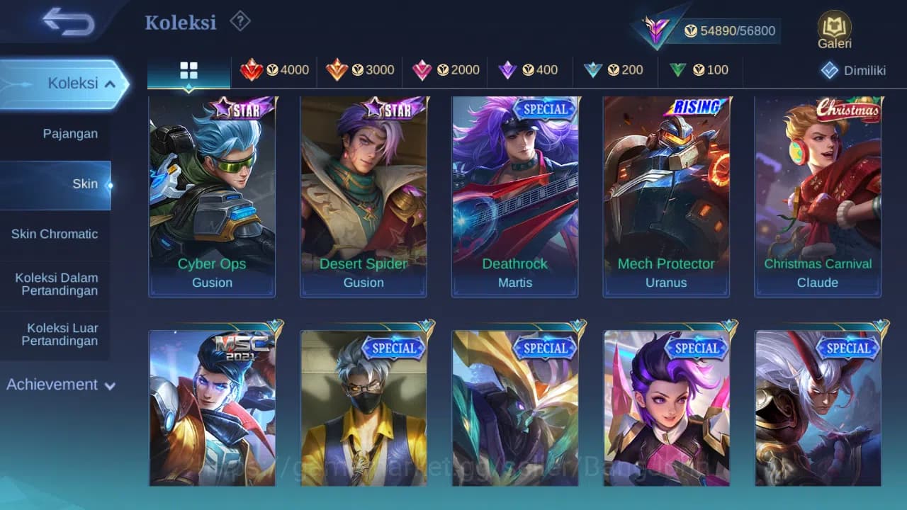 Mobile Legends: Bang Bang Accounts GLOBAL Hero 132 Skin 251 | Luckybox Uranus | Annua image 8