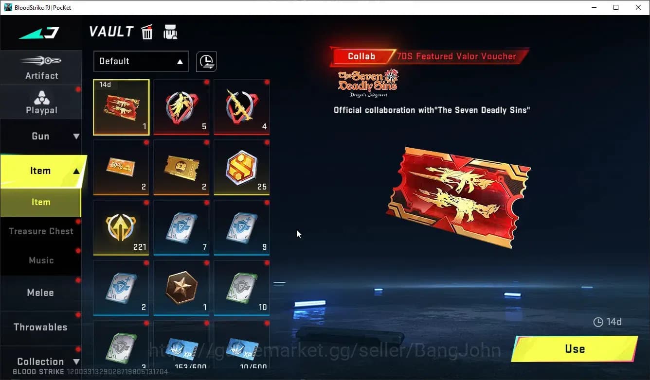 Blood Strike Accounts ASIA|ETHERNAL,UZI(LVL2)|LIMITED,MP7|ULTRA,AUG,AR97 image 9
