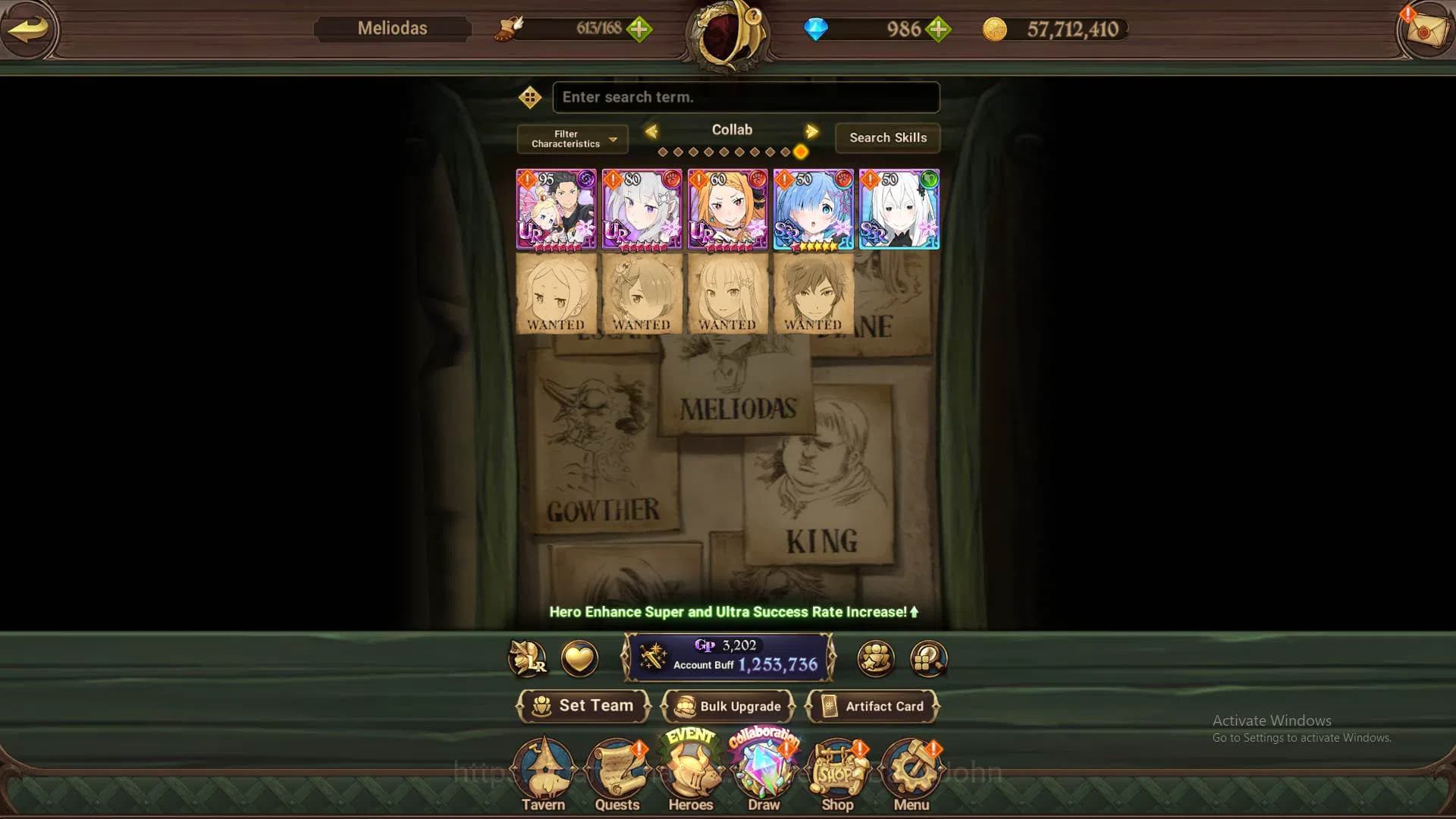 The Seven Deadly Sins: Grand Cross Accounts Global|1.2M CC|DM 986|5 collab Re-zero SuBeatrice, image 9