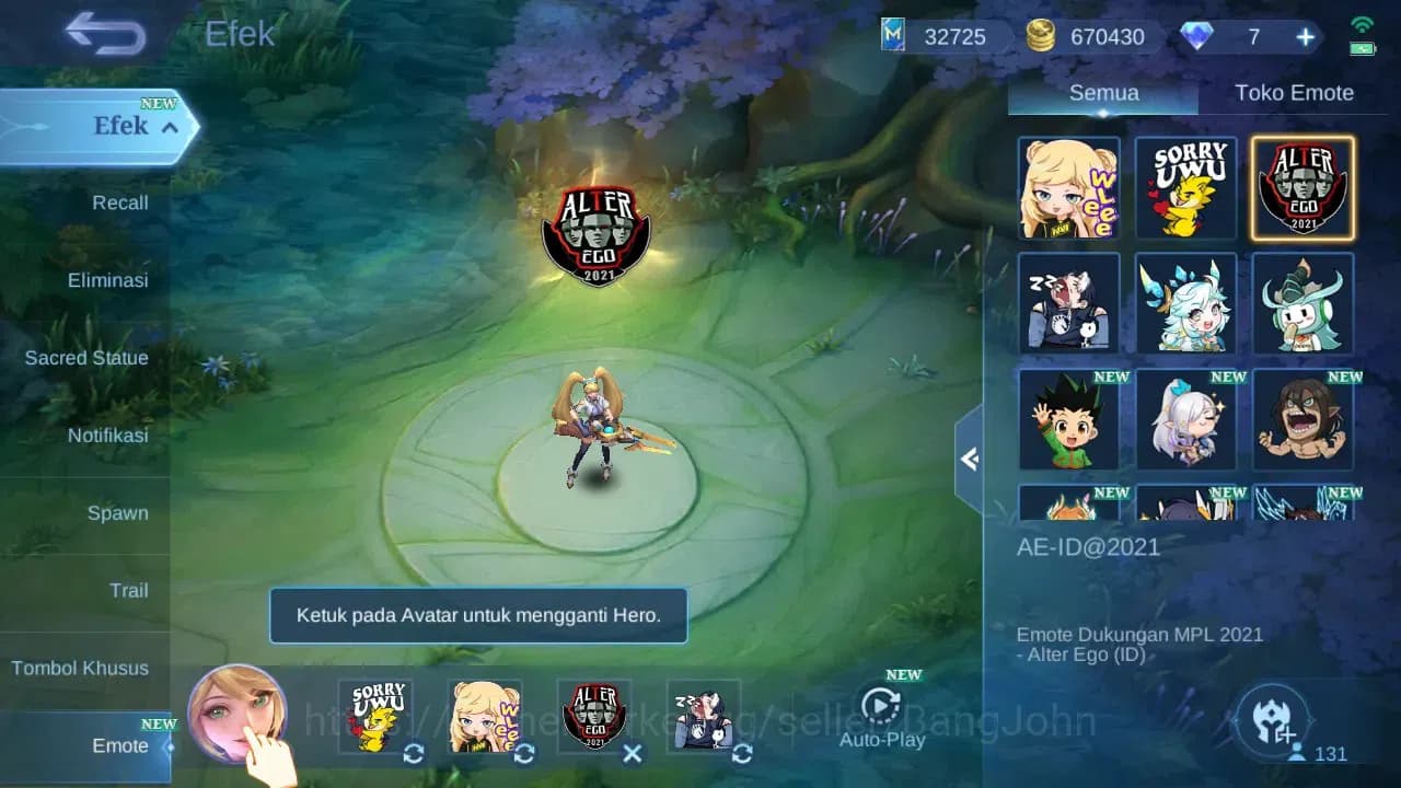Mobile Legends: Bang Bang Accounts GLOBAL Hero 131 Skin 542 | Legend Granger Freya Fr image 13