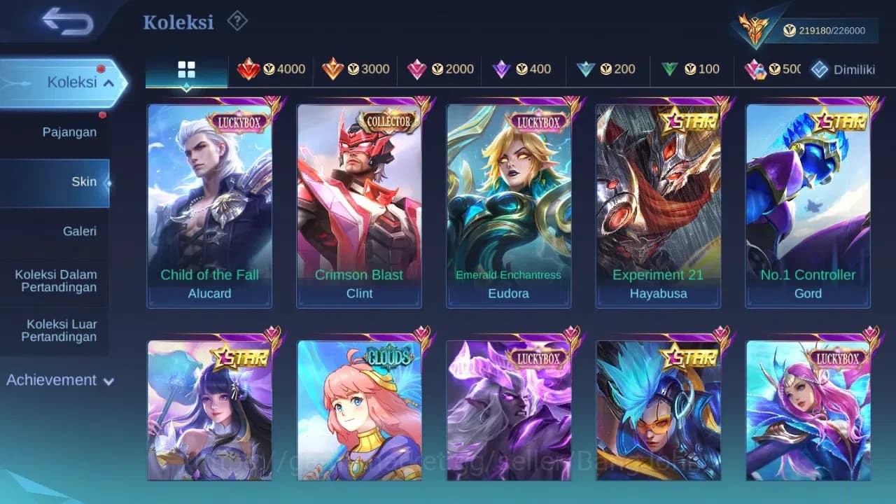 Mobile Legends: Bang Bang Accounts GLOBAL Hero 131 Skin 542 | Legend Granger Freya Fr image 6