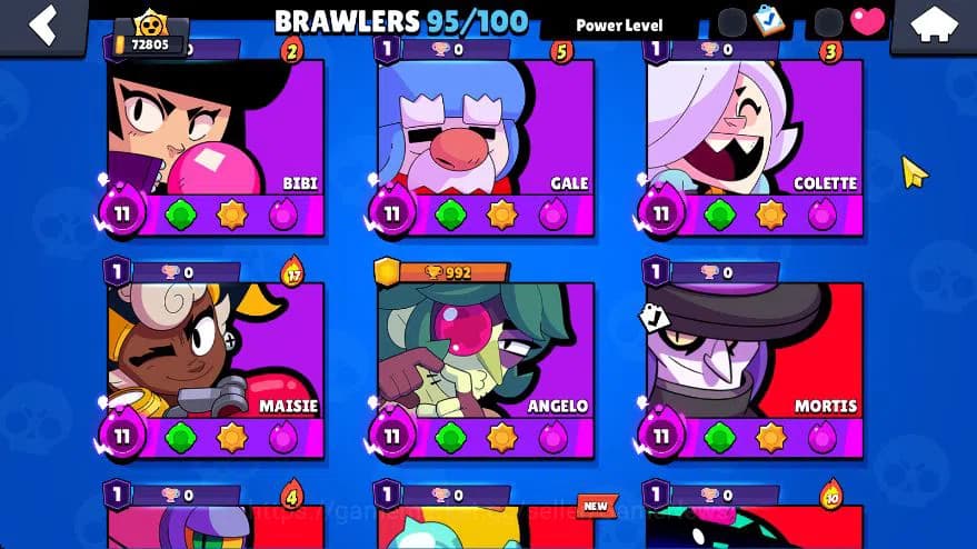 Brawl Stars Accounts Lv 213 72805 Trophy|95 Brawlers 1 Ultra Legends 35 image 8