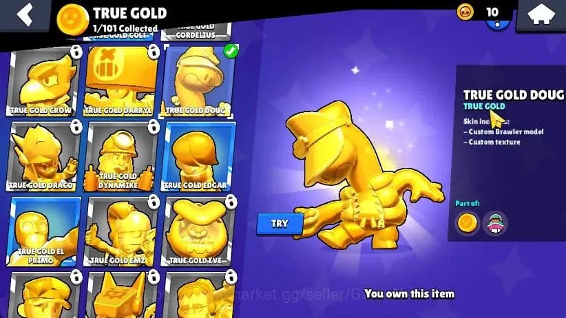 Brawl Stars Accounts 1002 Trophy|16 Brawlers 4 Max Lvl [Doug,Edgar,Bo,S image 15