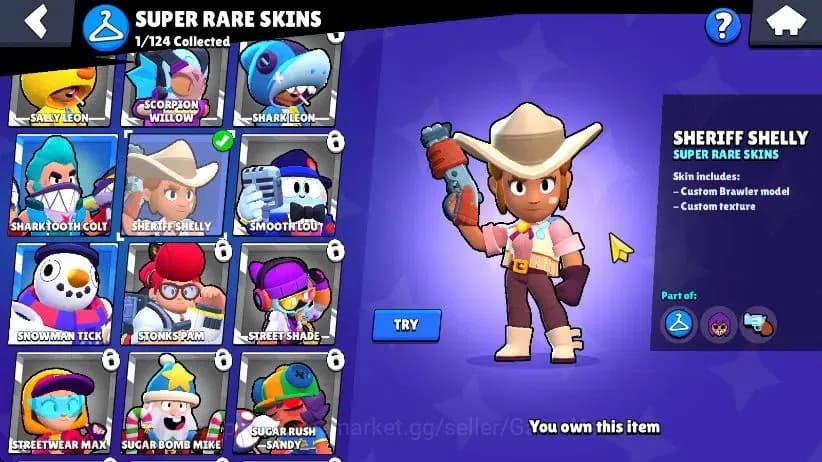 Brawl Stars Accounts 1002 Trophy|16 Brawlers 4 Max Lvl [Doug,Edgar,Bo,S image 7