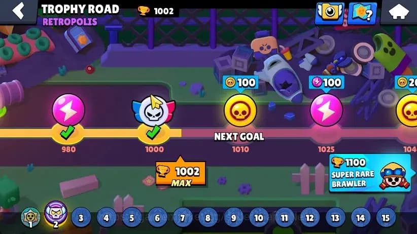 Brawl Stars Accounts 1002 Trophy|16 Brawlers 4 Max Lvl [Doug,Edgar,Bo,S image 9
