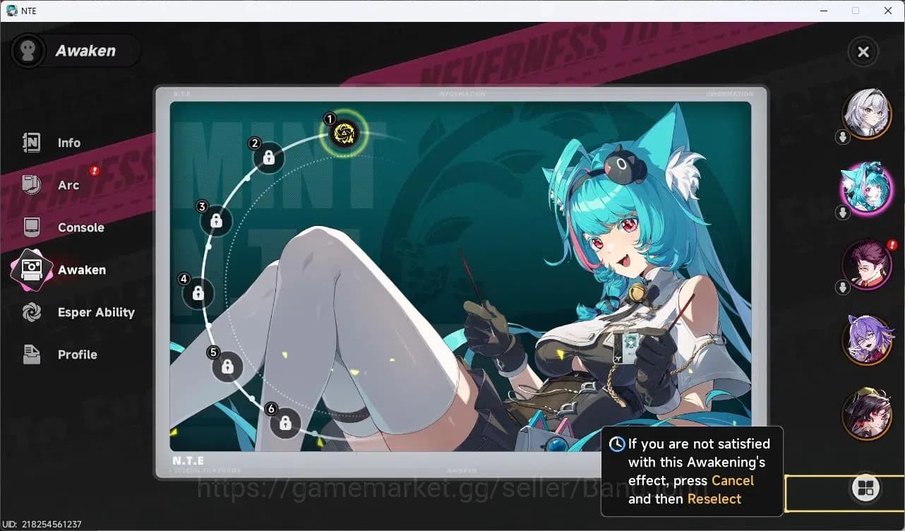 Neverness to Everness Accounts SEA | Starter Lv 3 | 2 SSR (Hotori,Fadia)+ 6 SR + image 11