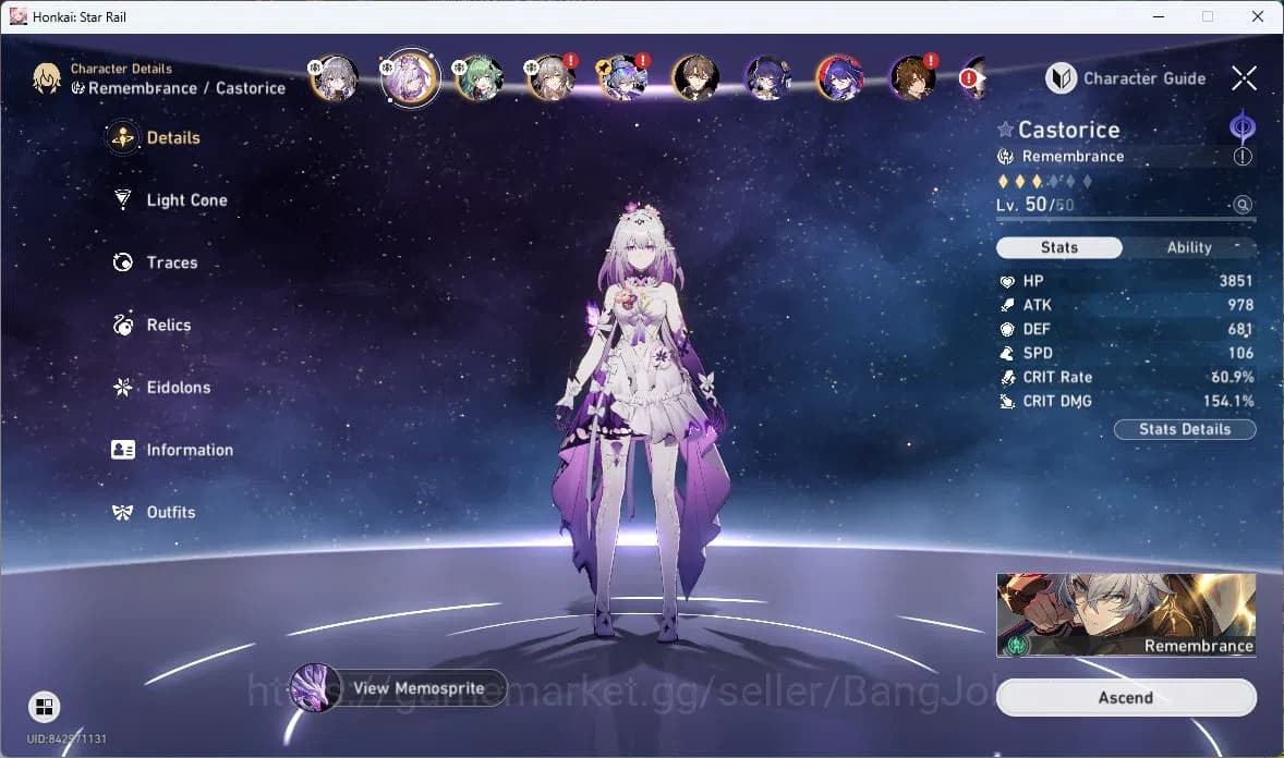 Honkai Star Rail Accounts ASIA | TL 35 | 4 LIMIT | CASTORICE | SILVER WOLF | image 2