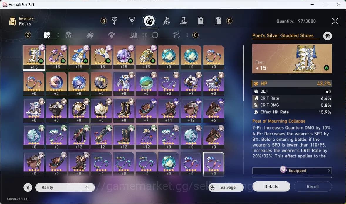 Honkai Star Rail Accounts ASIA | TL 35 | 4 LIMIT | CASTORICE | SILVER WOLF | image 8