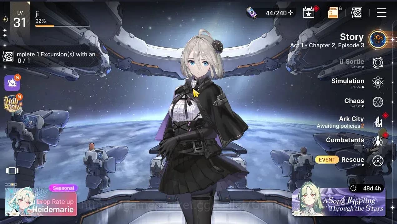 Chaos Zero Nightmare Accounts GlOBAL|Lv31|5 SSR[Heidemarie,Khalipe,Tiphera,Rin,V image 1