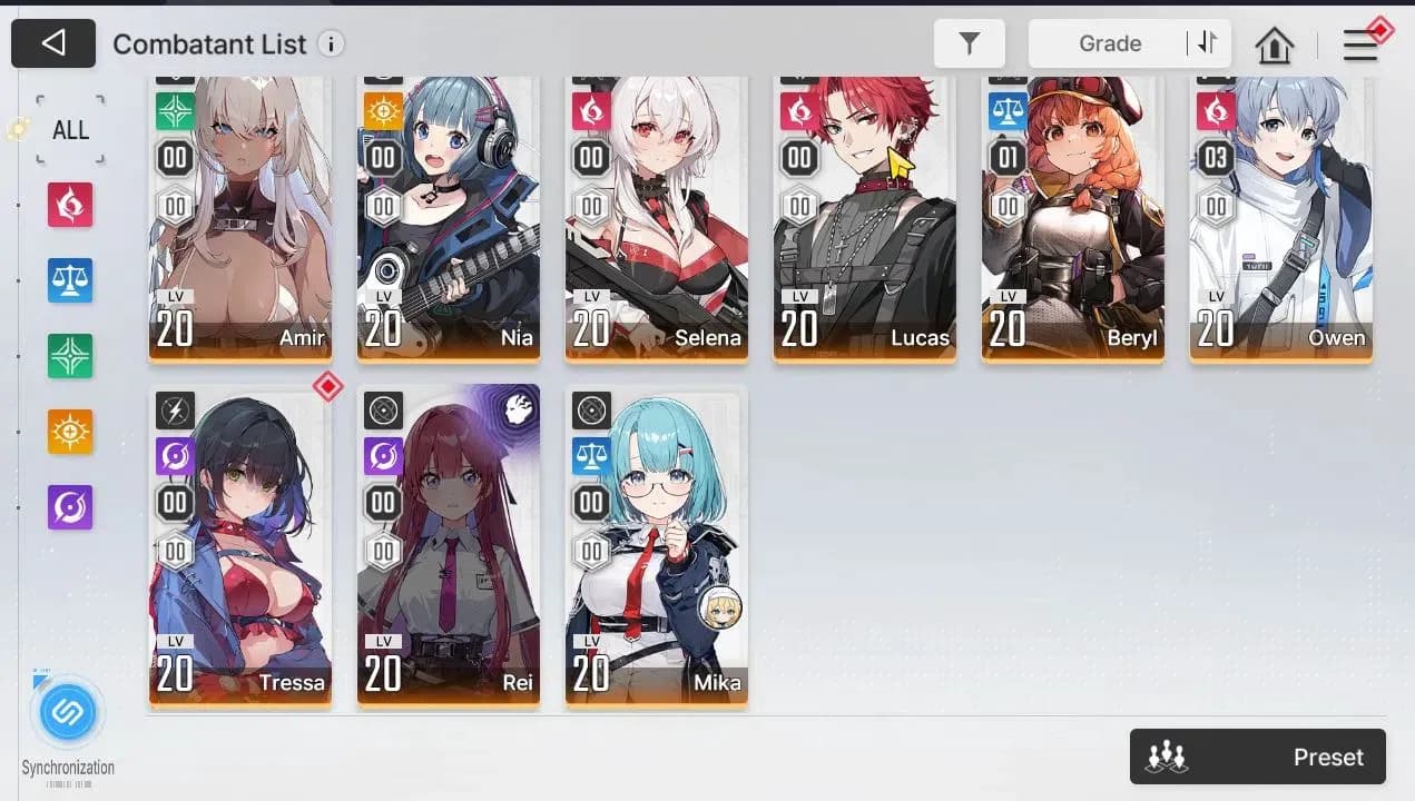 Chaos Zero Nightmare Accounts GlOBAL|Lv31|5 SSR[Heidemarie,Khalipe,Tiphera,Rin,V image 4