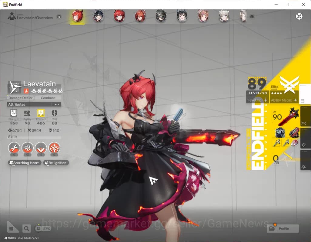 Arknights: Endfield Accounts NA/EU|Lv49|6SSR(2Limited)+8(*6WP)|Laevatain+sign,Z image 3