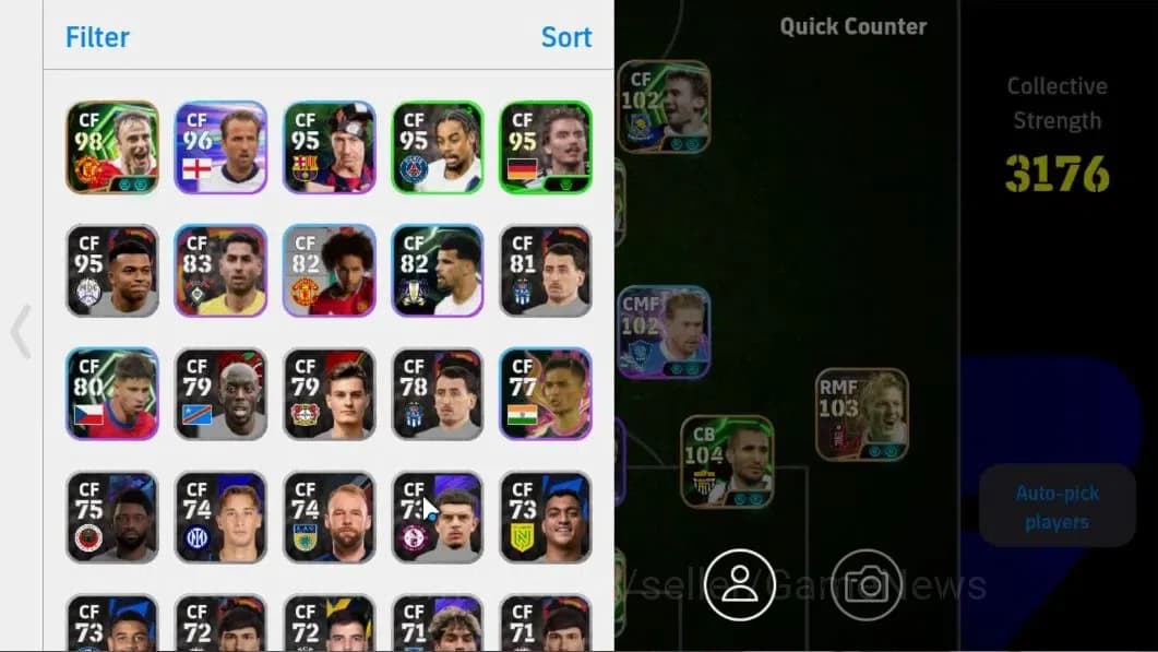 eFootball Accounts Mobile|Dimitar Berbatov,Marc Cucurella,Giorgio Chi image 2