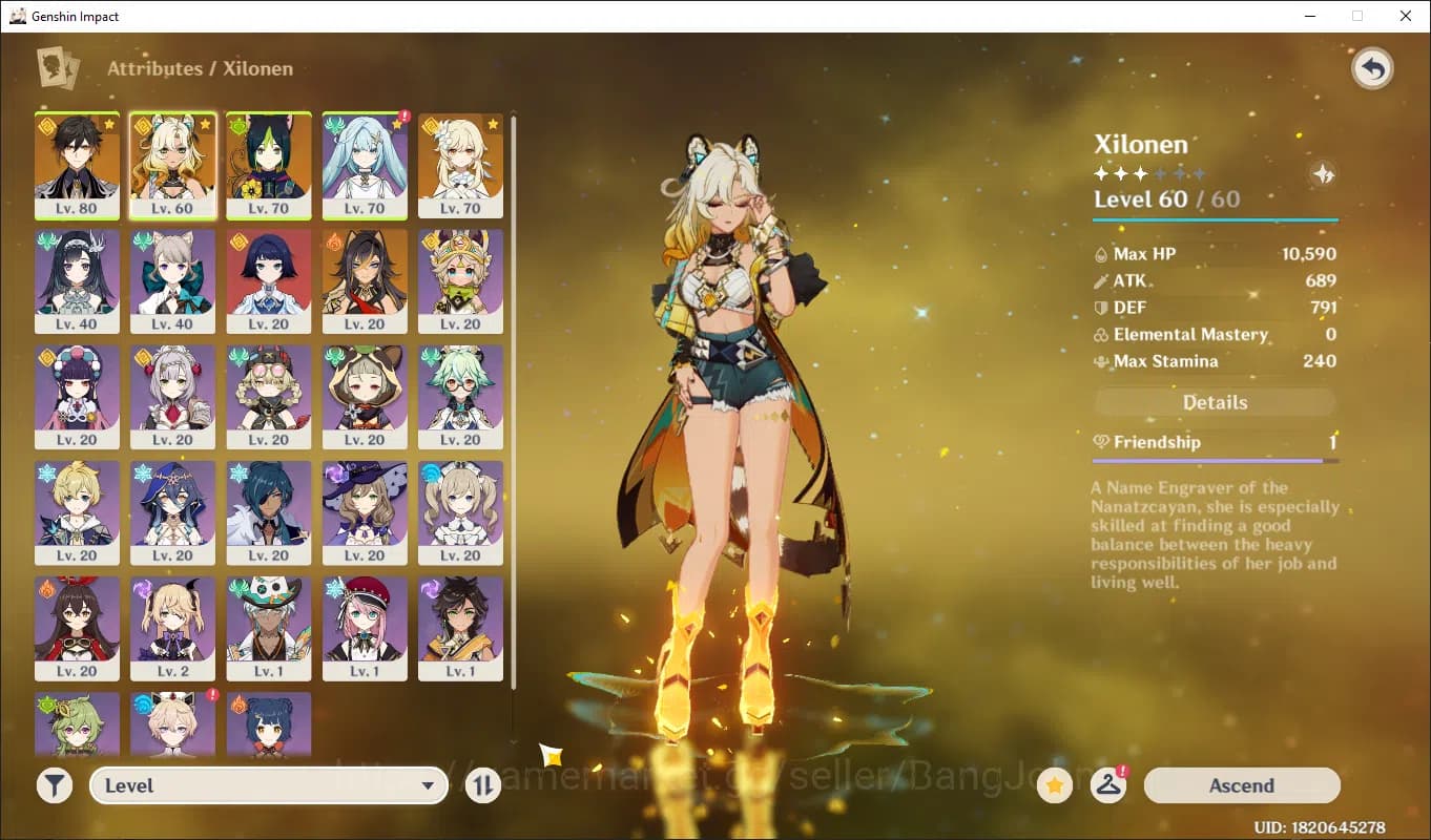 Genshin Impact Accounts ASIA | AR 45 | xilonen, Zhongli, tignar, fsruzan m image 7
