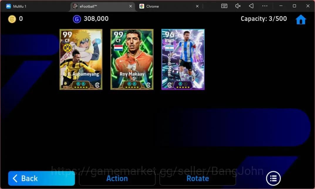 eFootball Accounts Power 3018 |CollabxNaruto(P.E.Aubameyang,Takefusa image 3