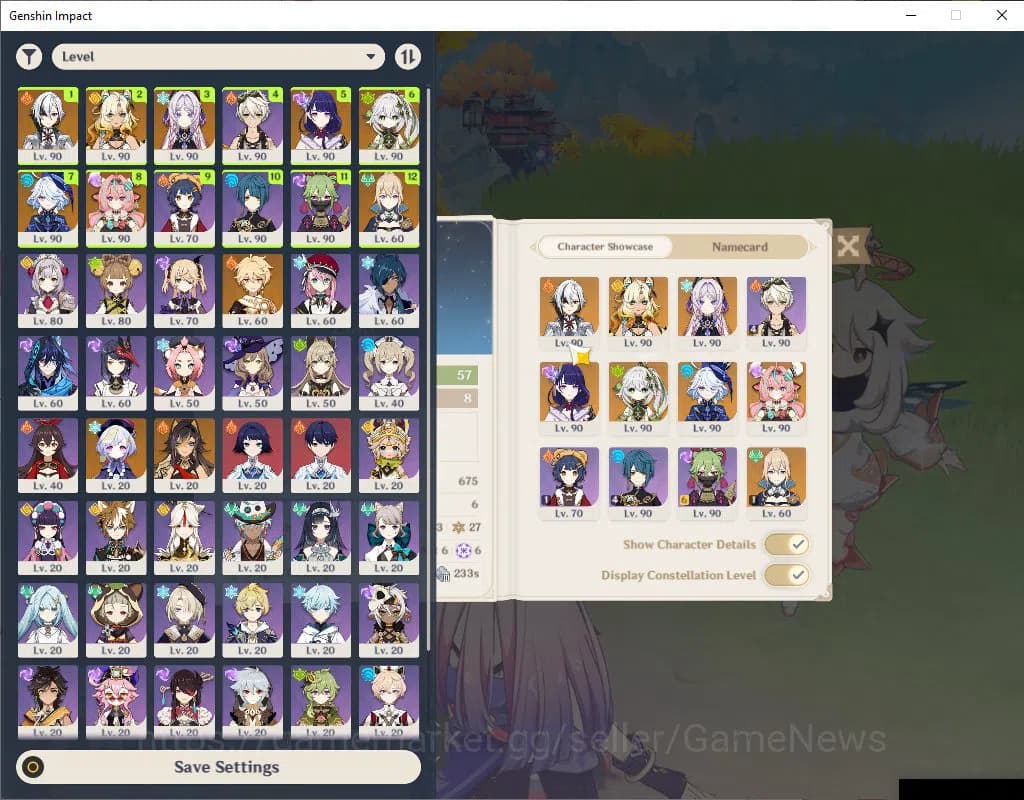 Genshin Impact Accounts ASIA|AR 57|7 Limited+2(*5Weapon)|Arlecchino+Sign,N image 1