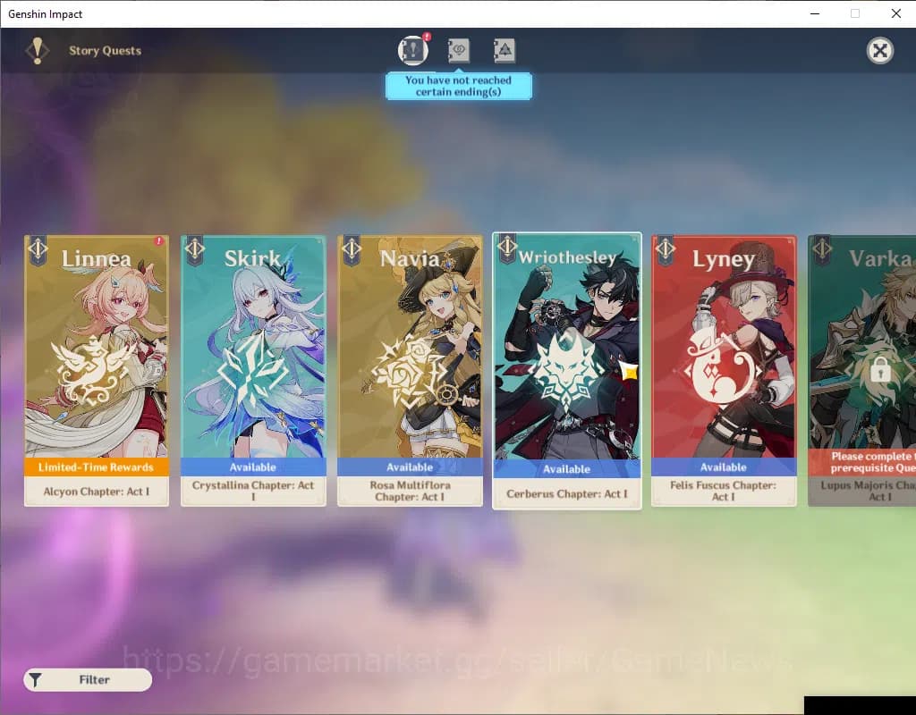 Genshin Impact Accounts ASIA|AR 57|7 Limited+2(*5Weapon)|Arlecchino+Sign,N image 5