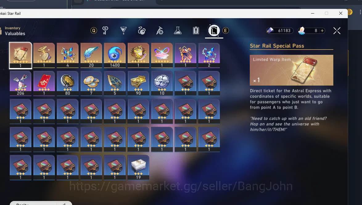 Honkai Star Rail Accounts ASIA | TL 64| 10 limit| Cyrene, Yao Guang, Phainon image 10