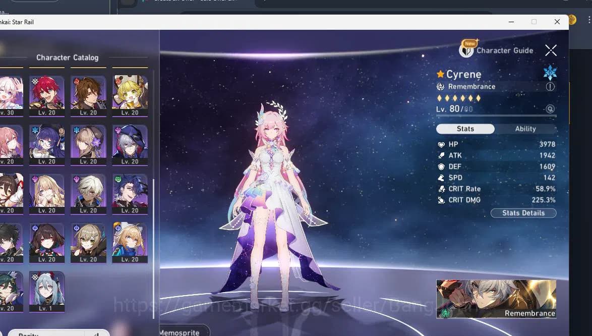 Honkai Star Rail Accounts ASIA | TL 64| 10 limit| Cyrene, Yao Guang, Phainon image 6