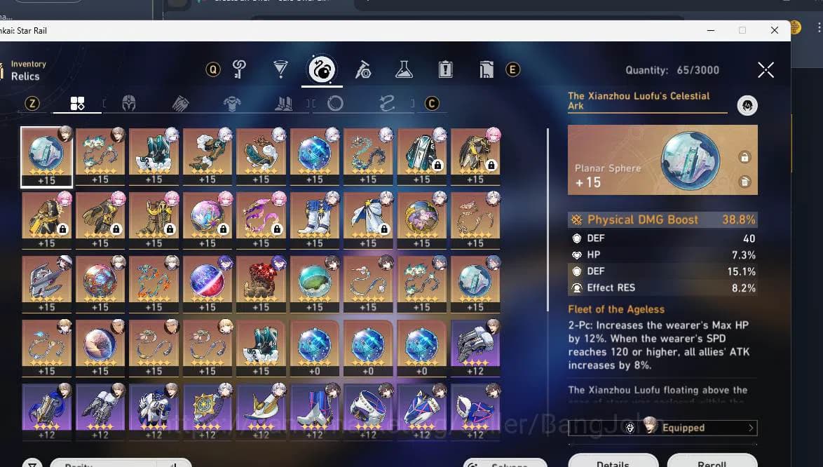 Honkai Star Rail Accounts ASIA | TL 64| 10 limit| Cyrene, Yao Guang, Phainon image 9