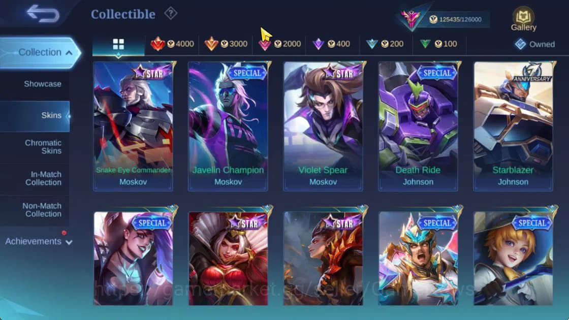Mobile Legends: Bang Bang Accounts Hero 132|Skin 426|High Glory 67|Legend Franco,Prim image 19