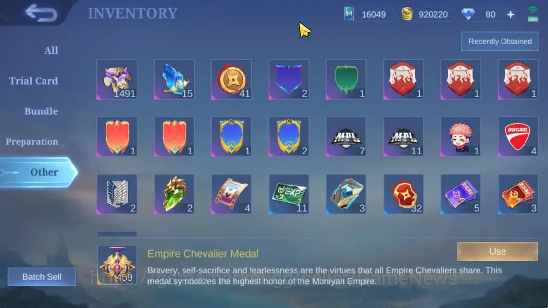 Mobile Legends: Bang Bang Accounts Hero 132|Skin 426|High Glory 67|Legend Franco,Prim image 5