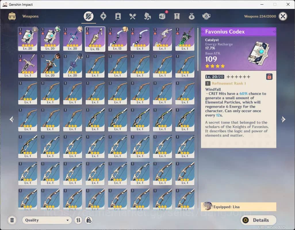 Genshin Impact Accounts ASIA|AR 23|1 limit+ 1 standard(Lauma, Dehya) etc| image 12