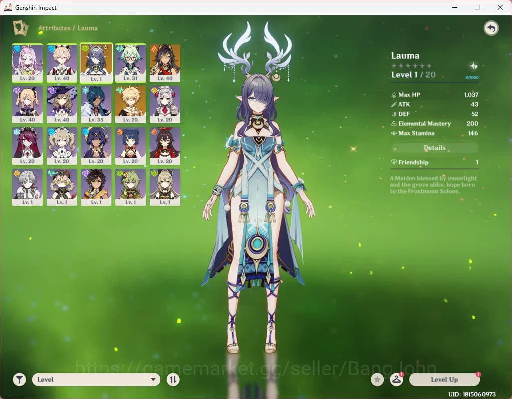 Genshin Impact Accounts ASIA|AR 23|1 limit+ 1 standard(Lauma, Dehya) etc| image 13