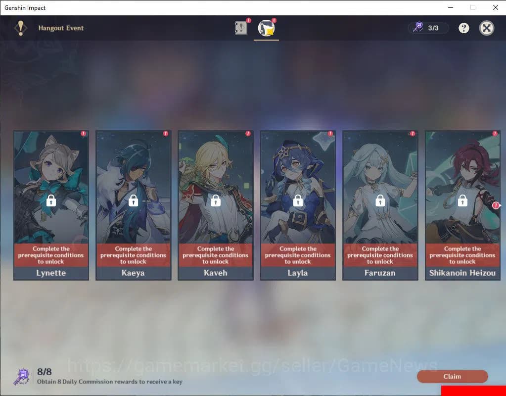 Genshin Impact Accounts Asia|AR 42|3 Limited +1(*5Weapon)|Columbina,Flins, image 12