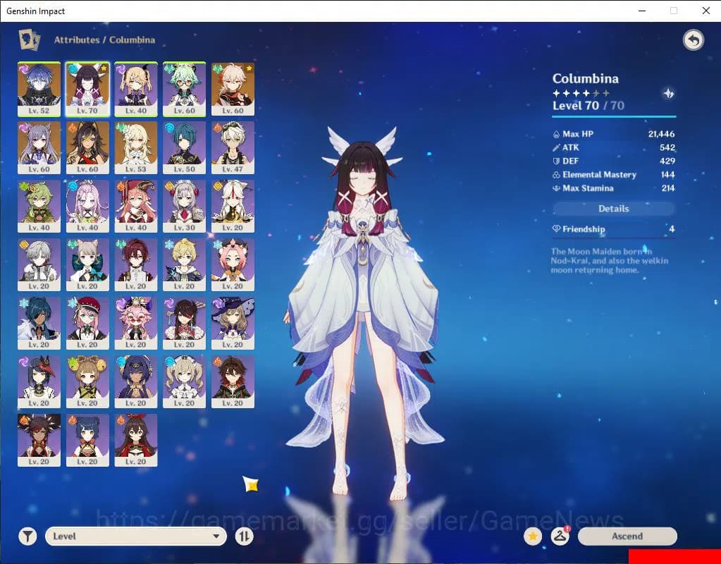 Genshin Impact Accounts Asia|AR 42|3 Limited +1(*5Weapon)|Columbina,Flins, image 3