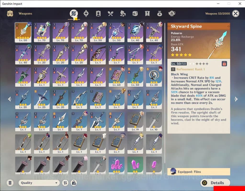 Genshin Impact Accounts Asia|AR 42|3 Limited +1(*5Weapon)|Columbina,Flins, image 4