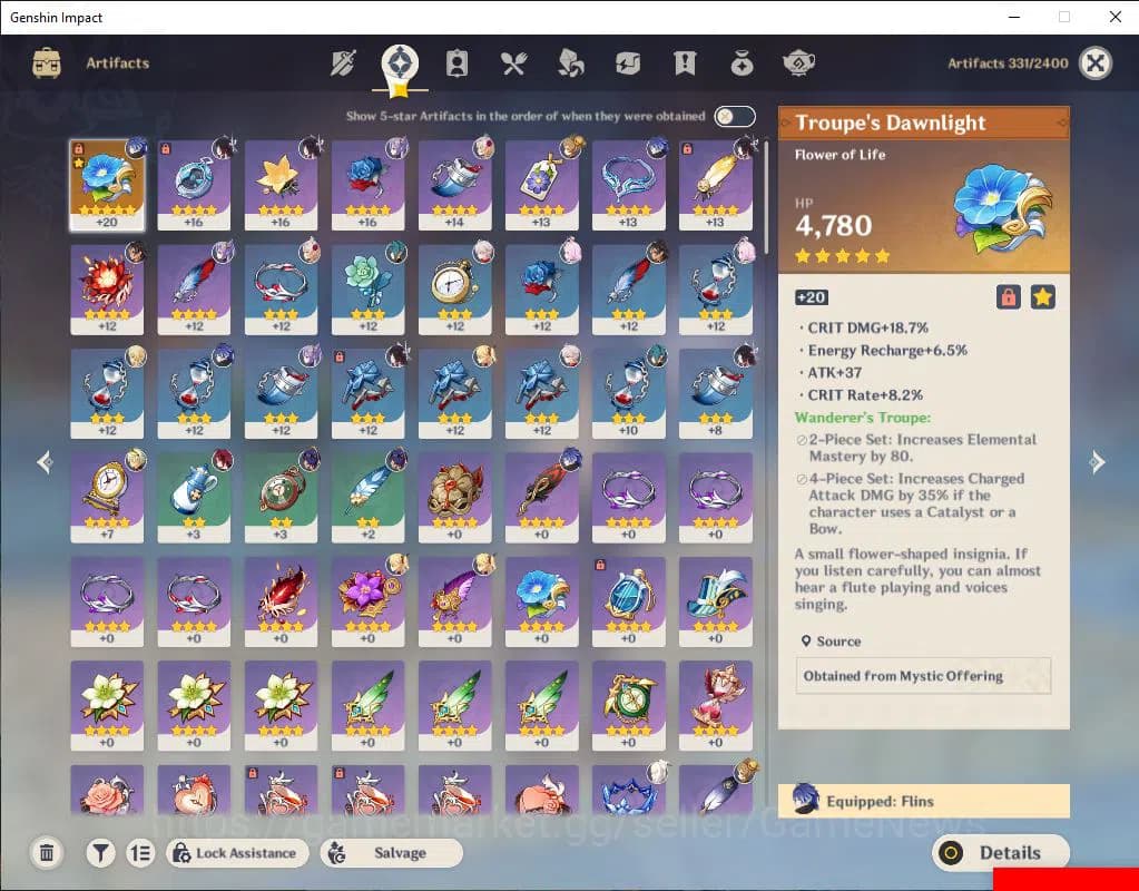 Genshin Impact Accounts Asia|AR 42|3 Limited +1(*5Weapon)|Columbina,Flins, image 5