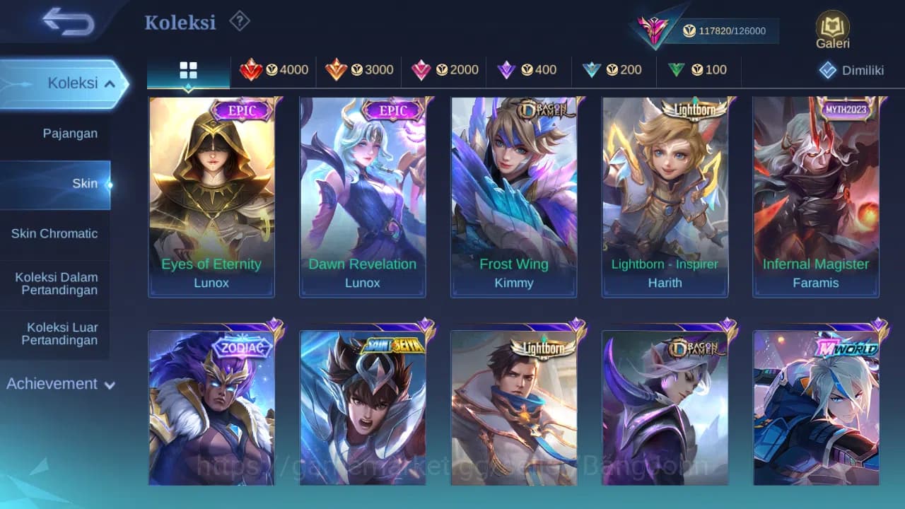 Mobile Legends: Bang Bang Accounts GLOBAL Hero 132 Skin 397 | Legend Freya | KOF Mash image 10