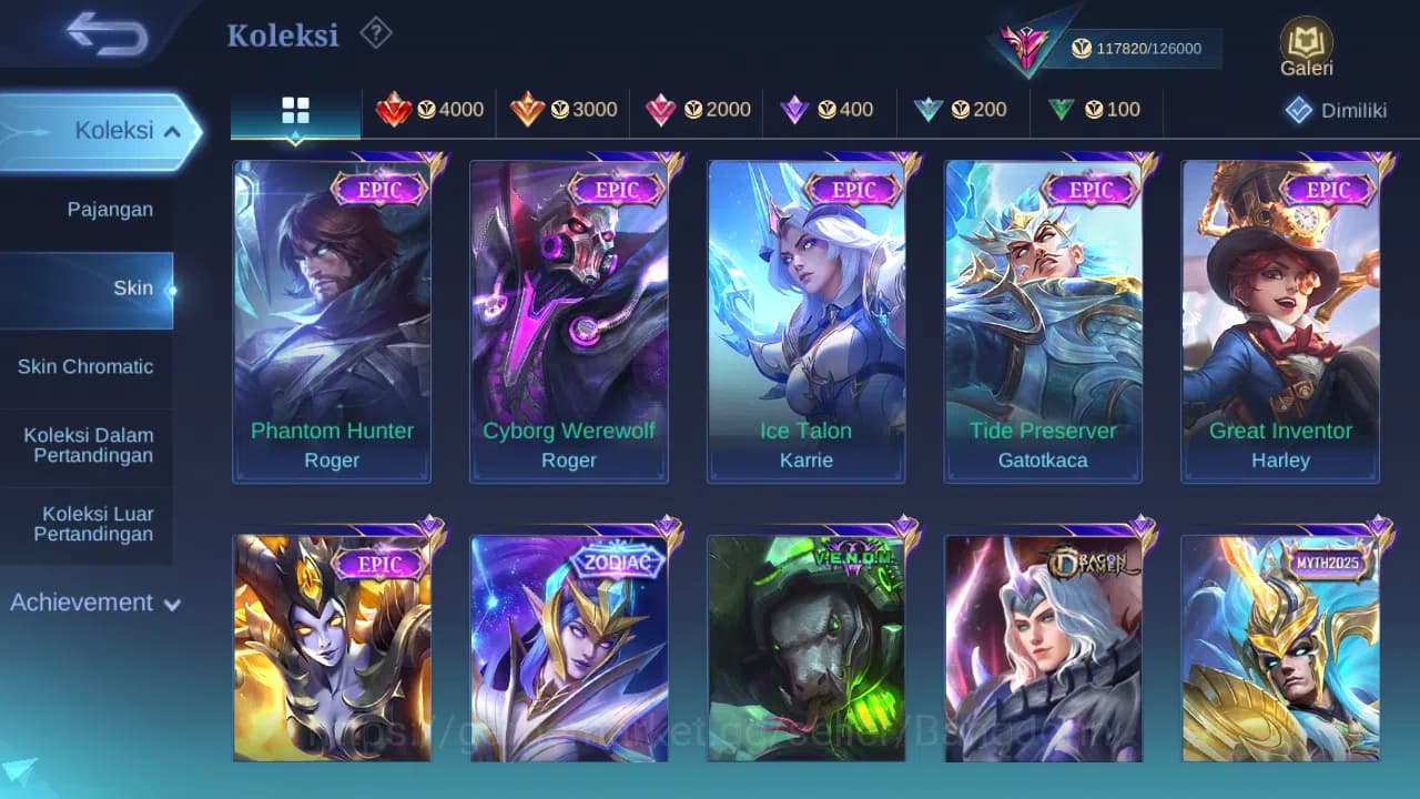 Mobile Legends: Bang Bang Accounts GLOBAL Hero 132 Skin 397 | Legend Freya | KOF Mash image 12