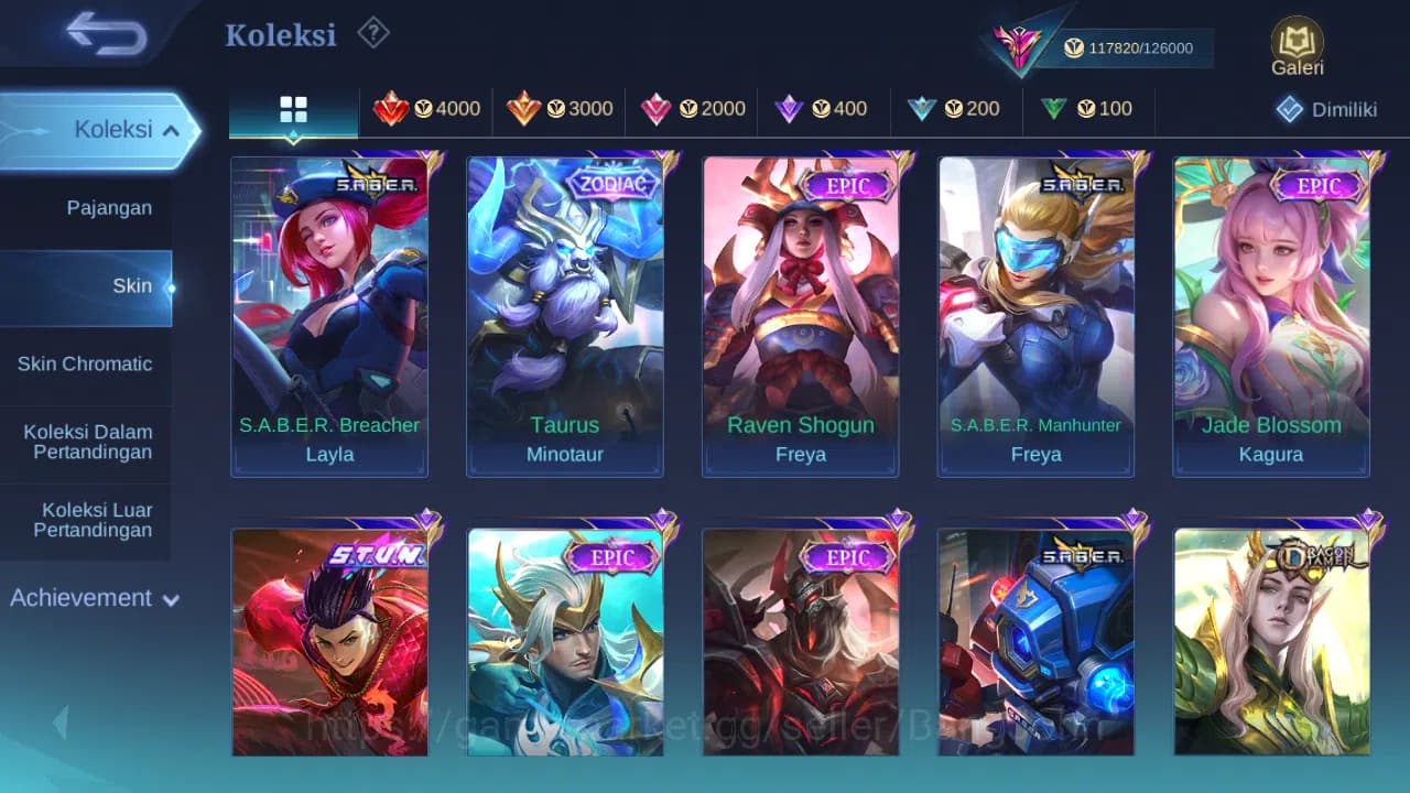 Mobile Legends: Bang Bang Accounts GLOBAL Hero 132 Skin 397 | Legend Freya | KOF Mash image 13