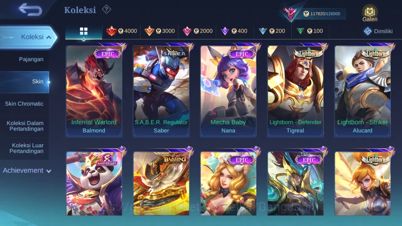 Mobile Legends: Bang Bang Accounts GLOBAL Hero 132 Skin 397 | Legend Freya | KOF Mash image 14