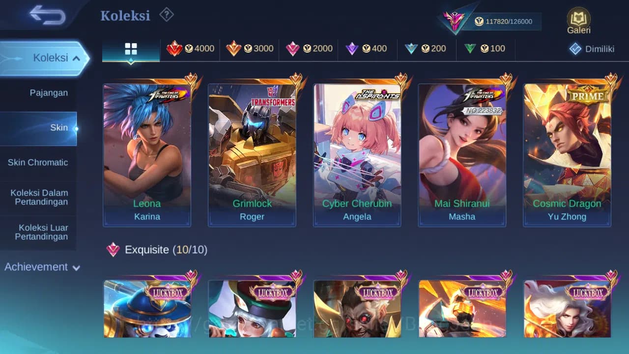 Mobile Legends: Bang Bang Accounts GLOBAL Hero 132 Skin 397 | Legend Freya | KOF Mash image 17