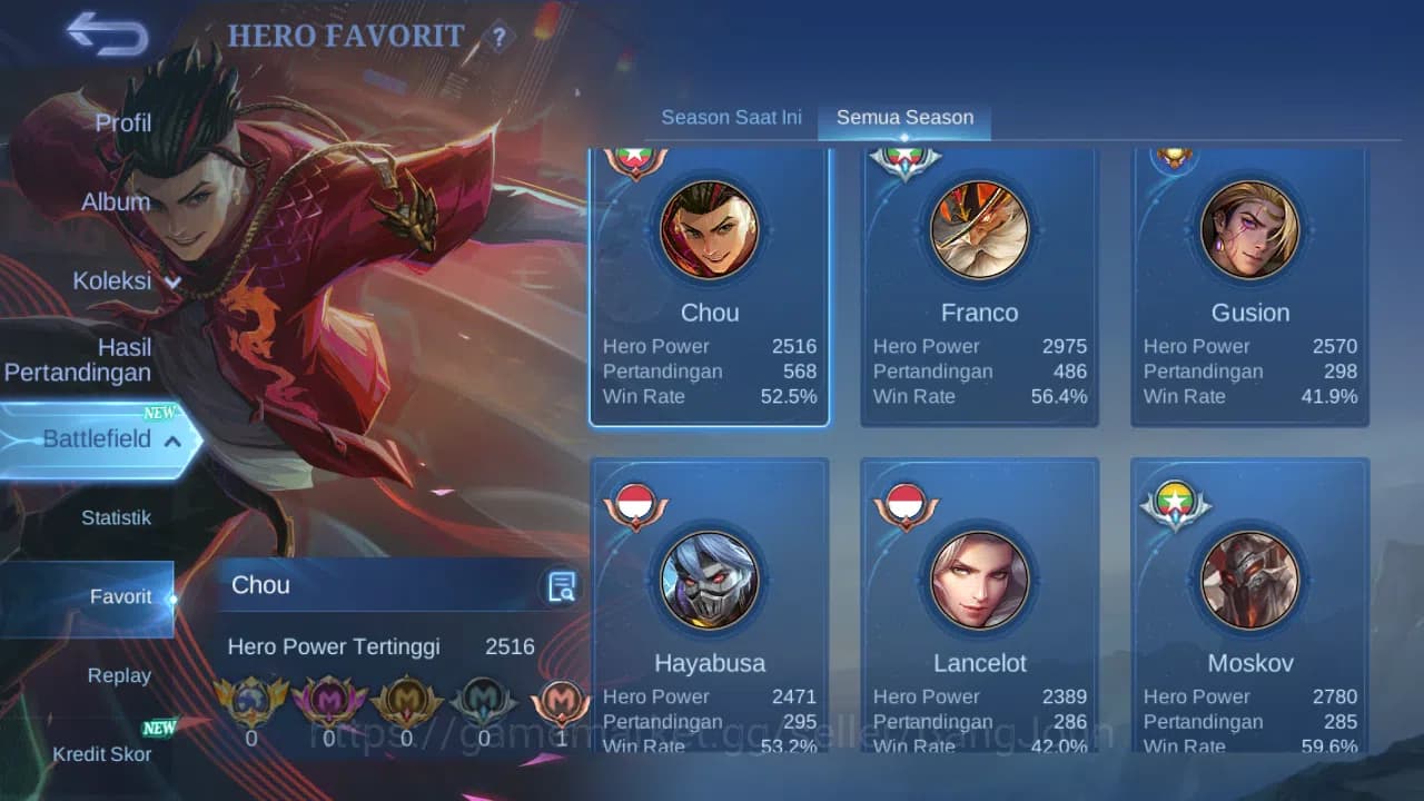 Mobile Legends: Bang Bang Accounts GLOBAL Hero 132 Skin 397 | Legend Freya | KOF Mash image 3