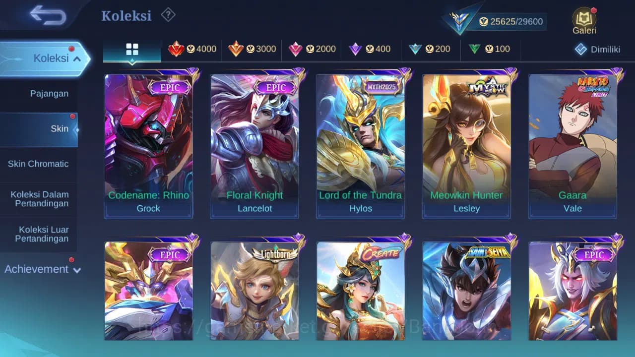 Mobile Legends: Bang Bang Accounts GLOBAL Hero 99 Skin 131 Create Kadita | Spongebob image 2