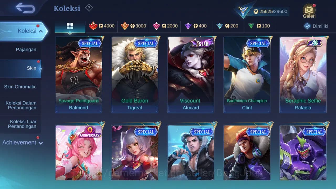 Mobile Legends: Bang Bang Accounts GLOBAL Hero 99 Skin 131 Create Kadita | Spongebob image 4