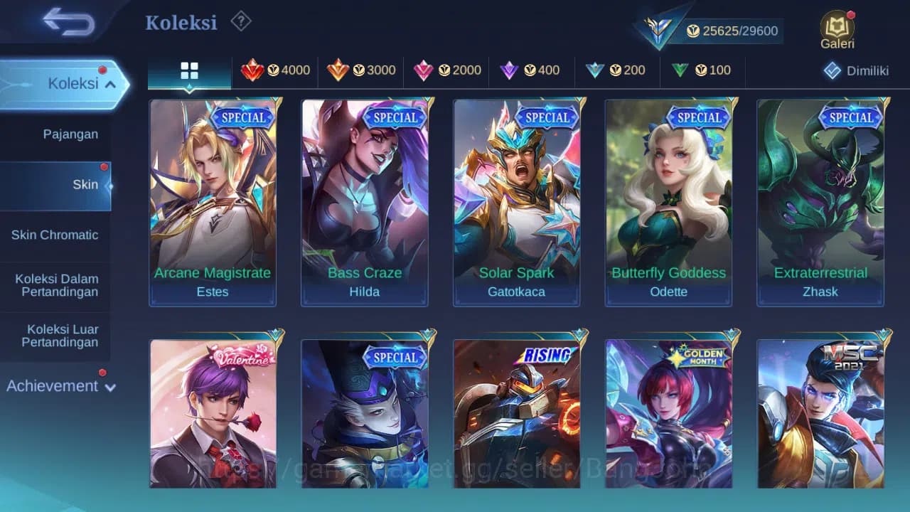 Mobile Legends: Bang Bang Accounts GLOBAL Hero 99 Skin 131 Create Kadita | Spongebob image 5