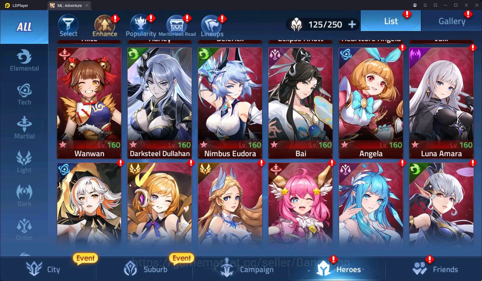 Mobile Legends: Adventure Accounts SERVER 70681 | LVL 58 | 5.8M POWER | HERO 125 | 2 image 9