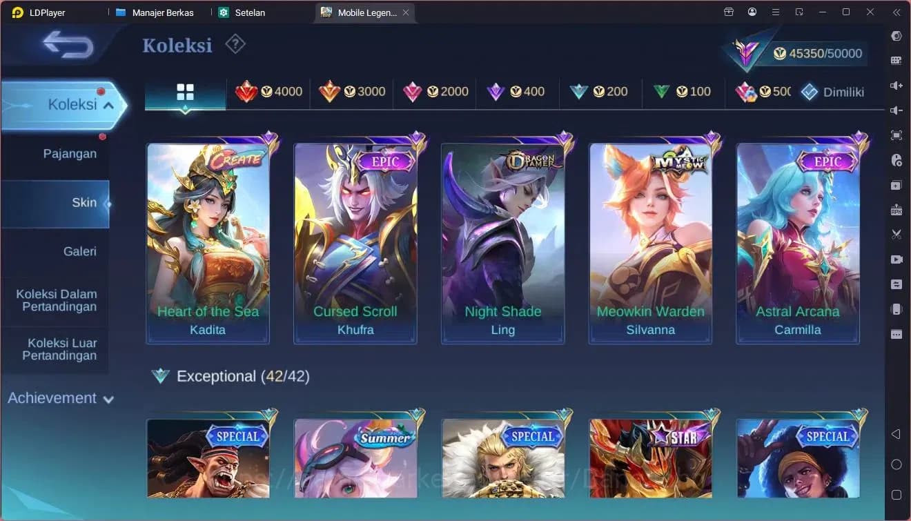 Mobile Legends: Bang Bang Accounts Global | Hero 102, Skin 188. Collector Natalia, KO image 1