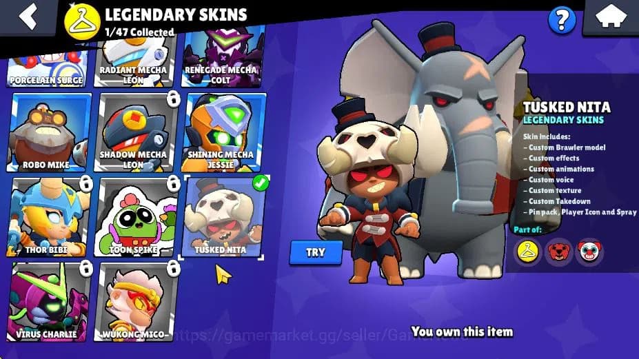 Brawl Stars Accounts 1008 Trophy|6K Bling|20 Brawler 3 Max Lv 1Legend | image 9