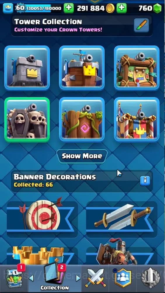 Clash Royale Accounts Lv 60|Trophy 11203|KTL 15|Limited Skin|Card 121|4 image 11